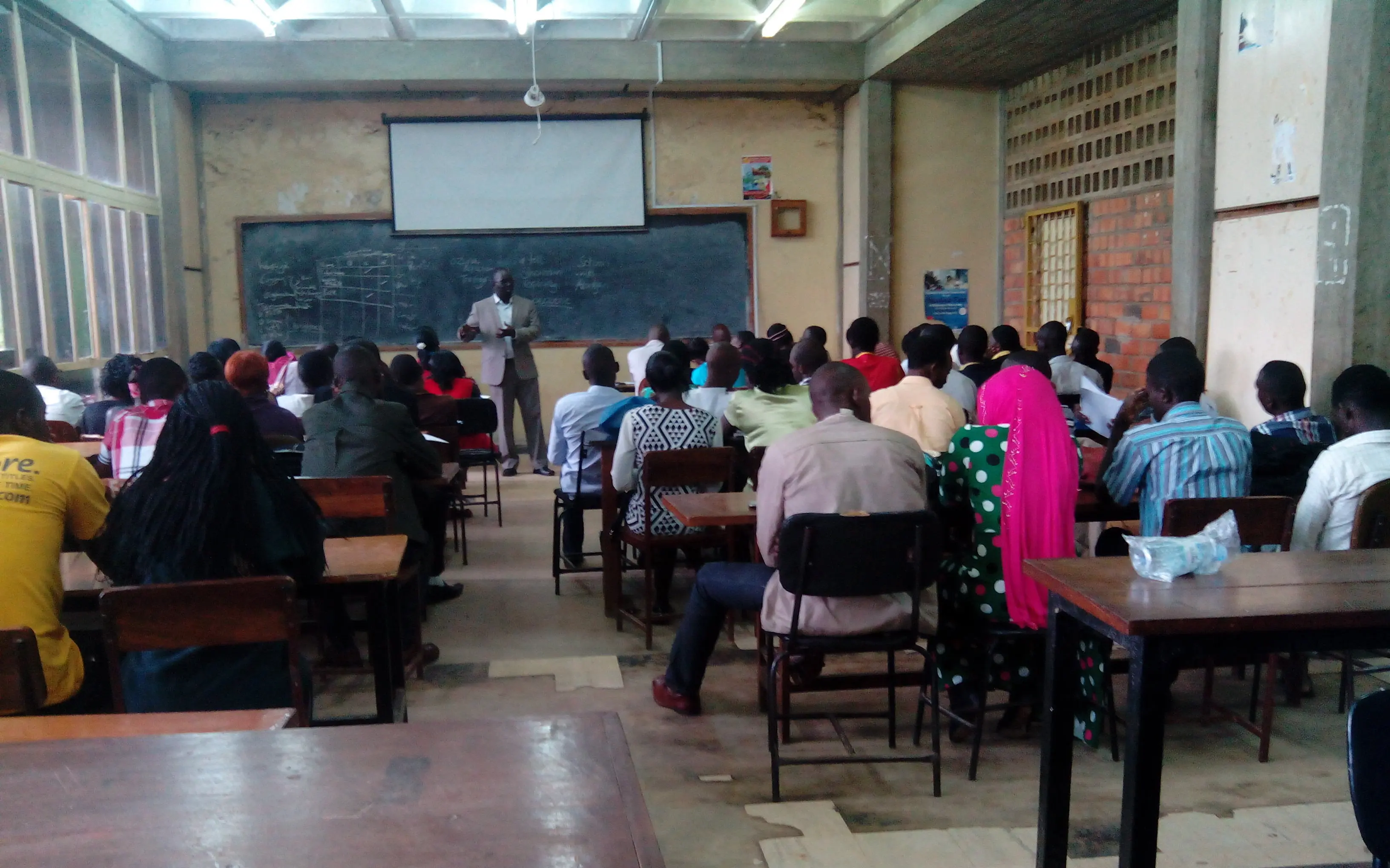 Father Opio of HLI Uganda trains pro-life coordinators.