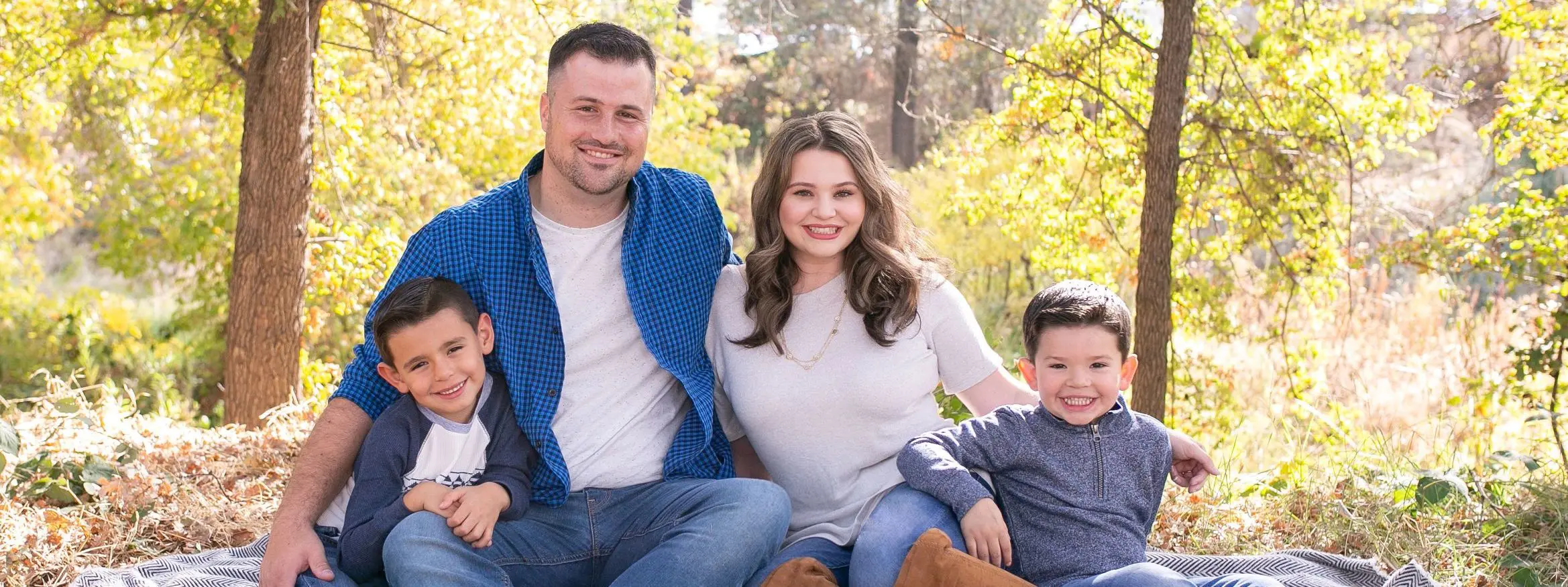 Rebekah Hagan with her husband Kramer and sons Eli (L) and Zechariah (R). Rebekah tells the world how abortion pill reversal treatment saved Zechariah's life.