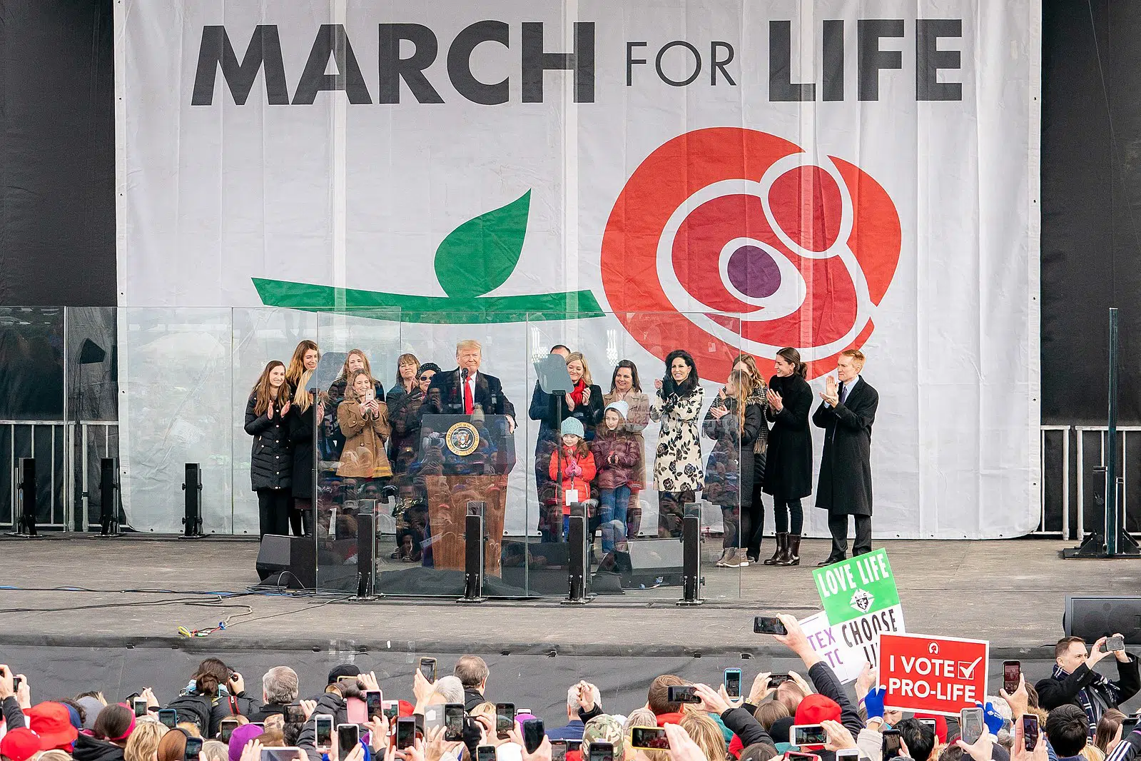 trump at the march for life 2020