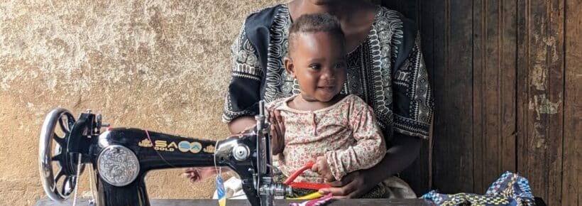 Your generosity made this moment possible! Your gift of a sewing machine will transform Yvette and Leila’s lives. 