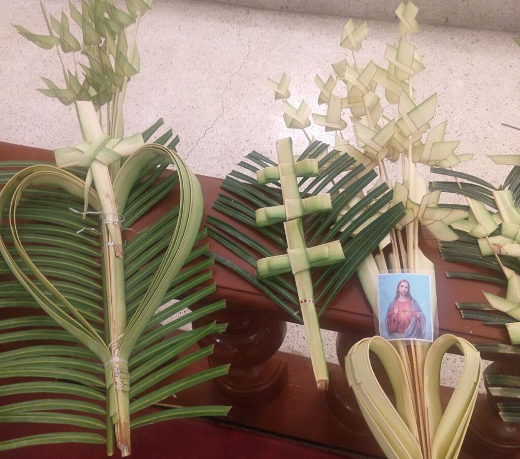 Palm Sunday palms in the Philippines